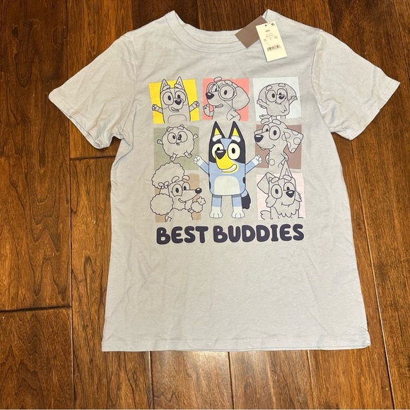 Tops - Bluey Best Buddies Light Blue Shirt NWT